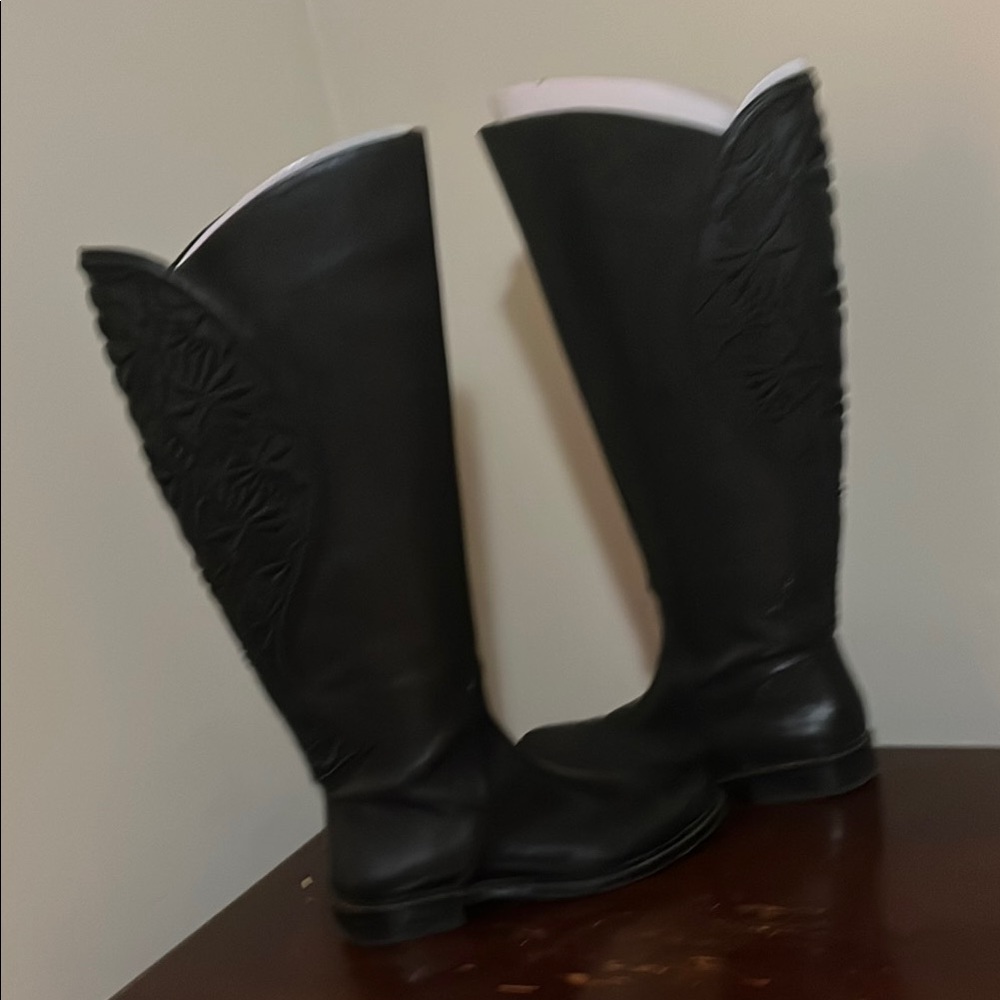 Giani Bernini Black Over the Knee Boots Timeless Design